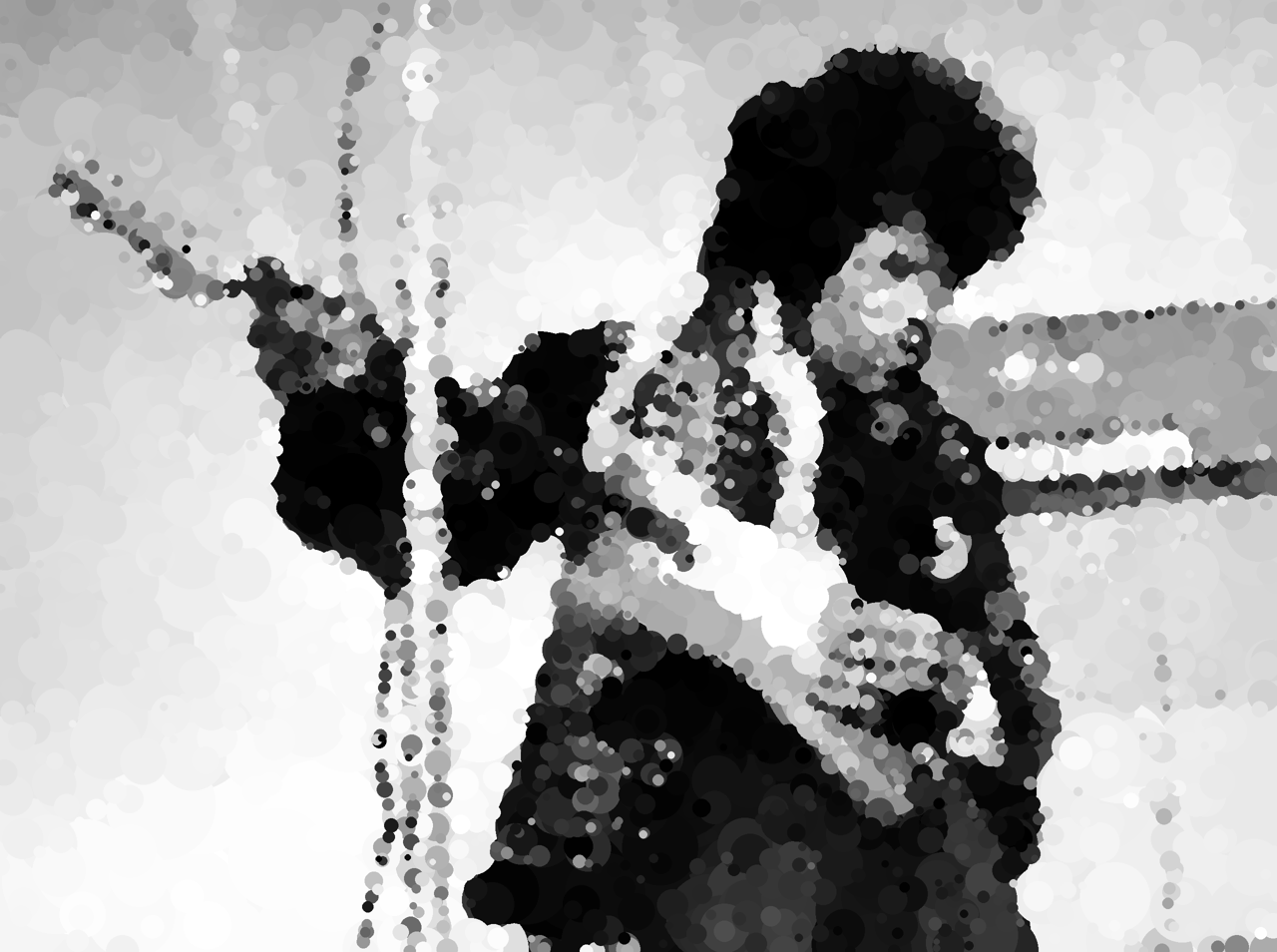 Jimi Hendrix generated through a hill climbing algorithm